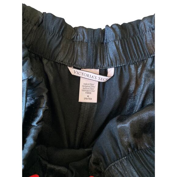 NWOT Victoria's Secret STUNNING 2 Pc Lounge Set Black Women's Size M/L - Picture 12 of 13